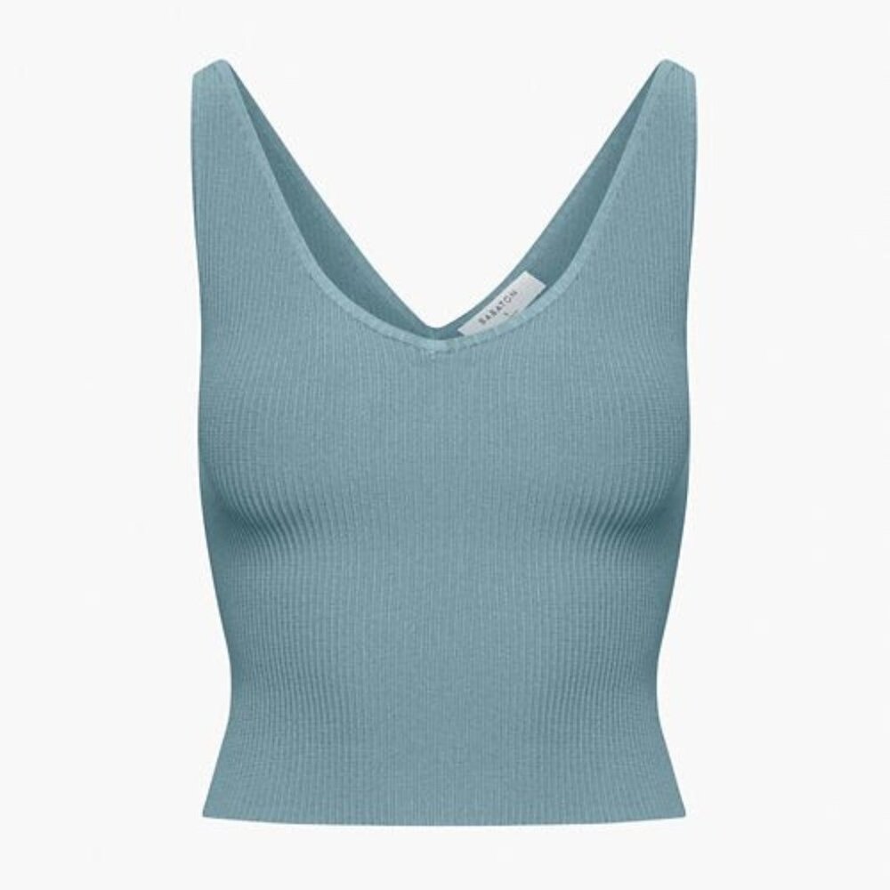 Babaton Aritzia - Sculpt Knit V-Neck Tank